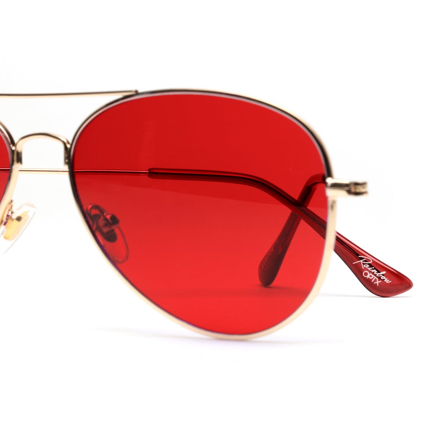 Red - Aviator Sunglasses