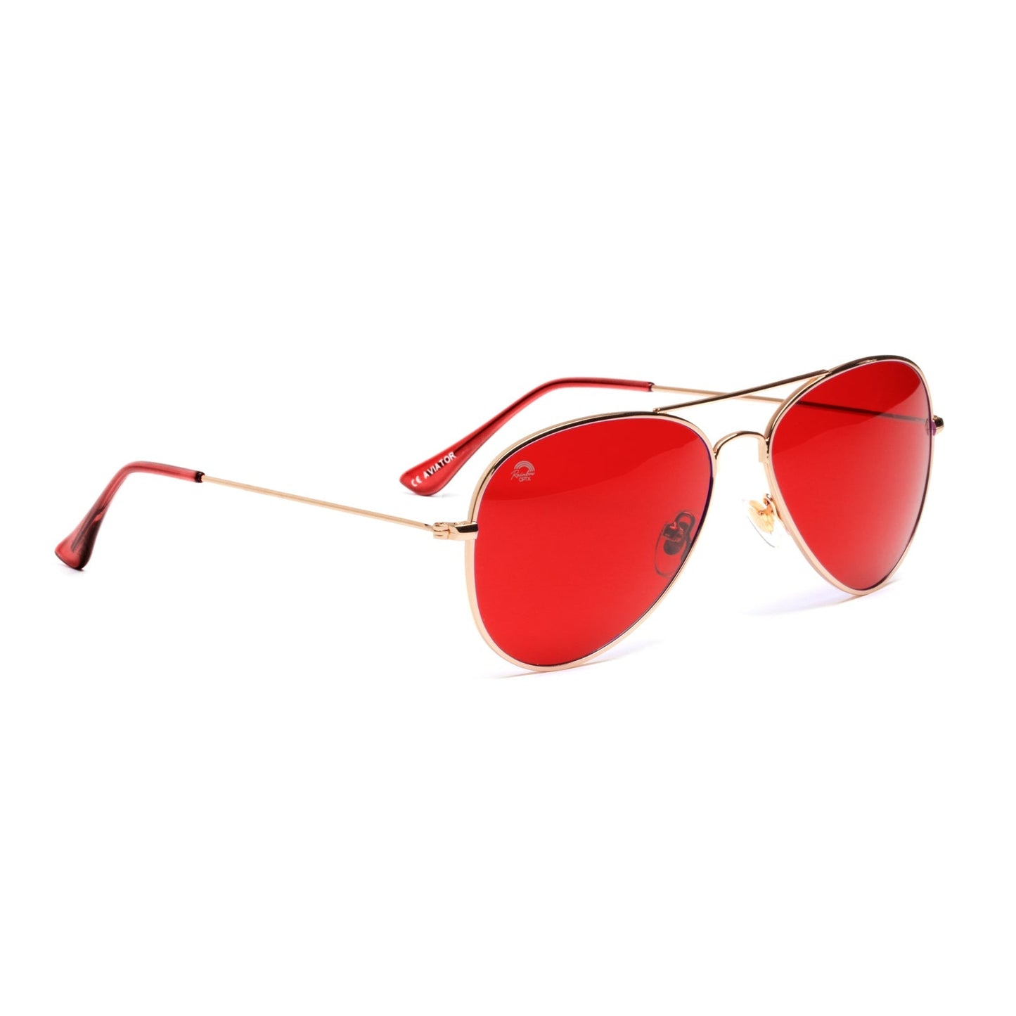 Red - Aviator Sunglasses