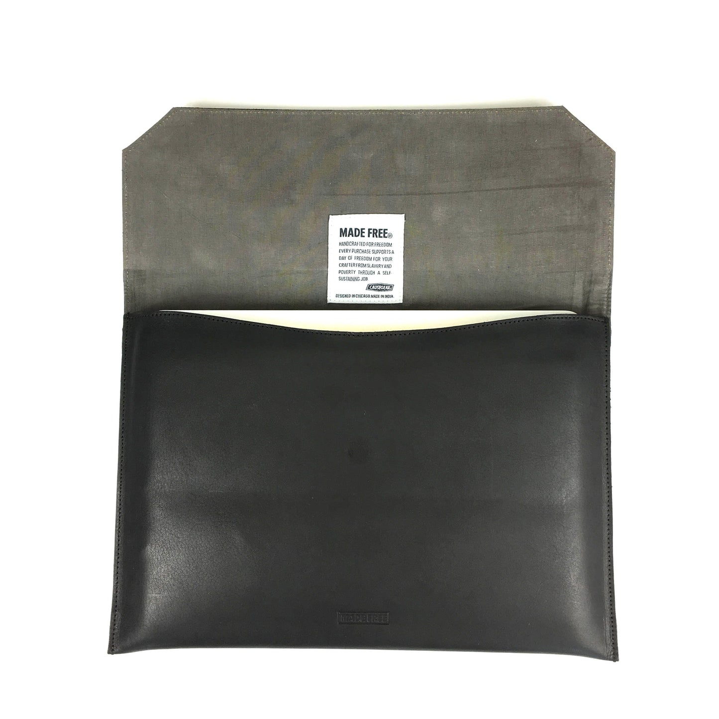 Laptop Case Leather Black