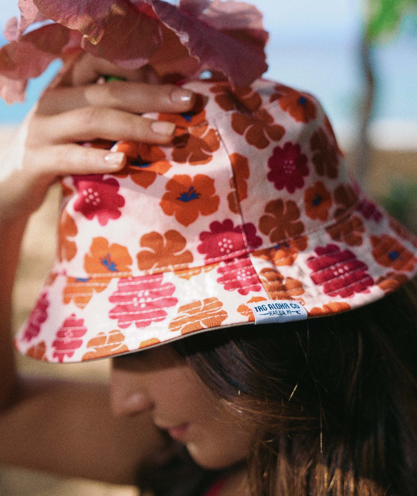 Reversible Bucket Hat - Aloalo with Hawaiian Airlines