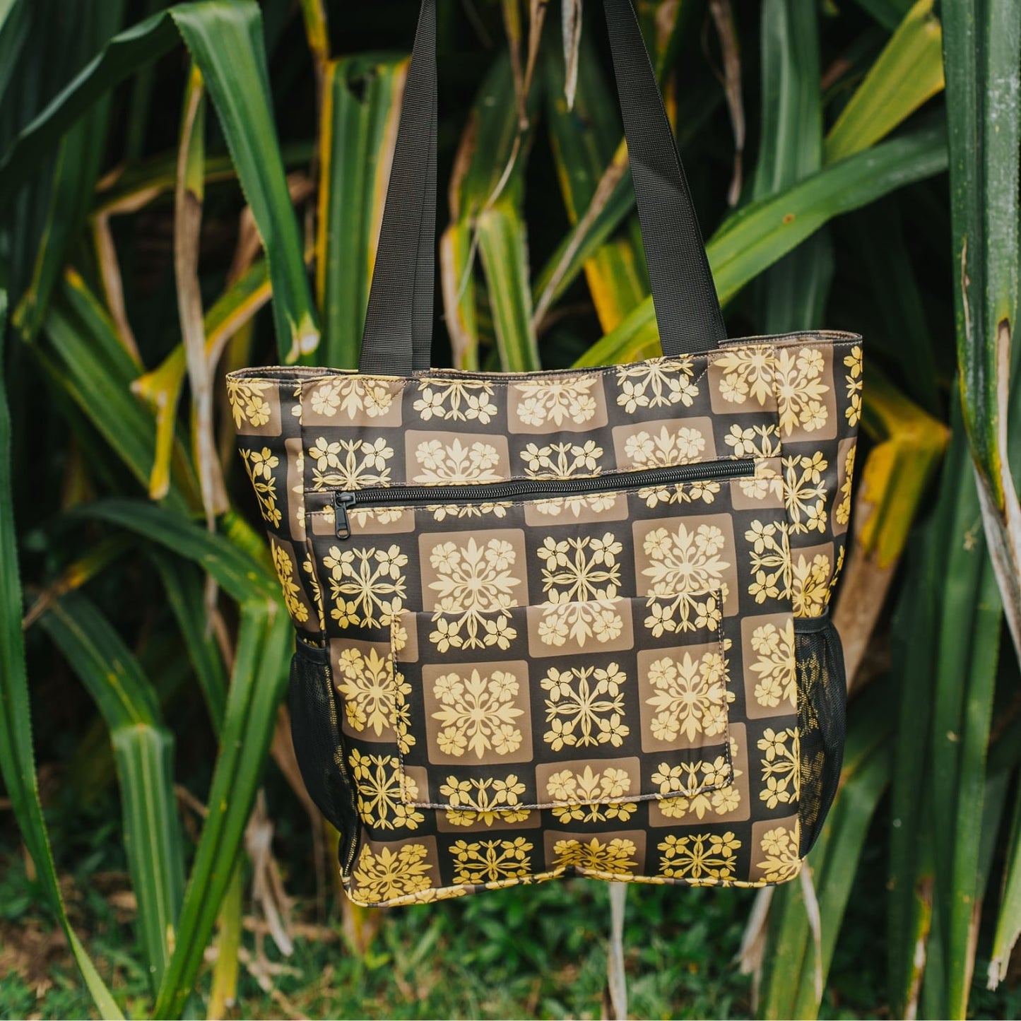 Holoholo Bag (Brown & Yellow Quilt)
