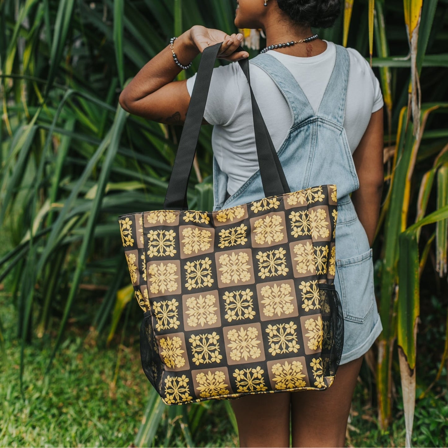 Holoholo Bag (Brown & Yellow Quilt)