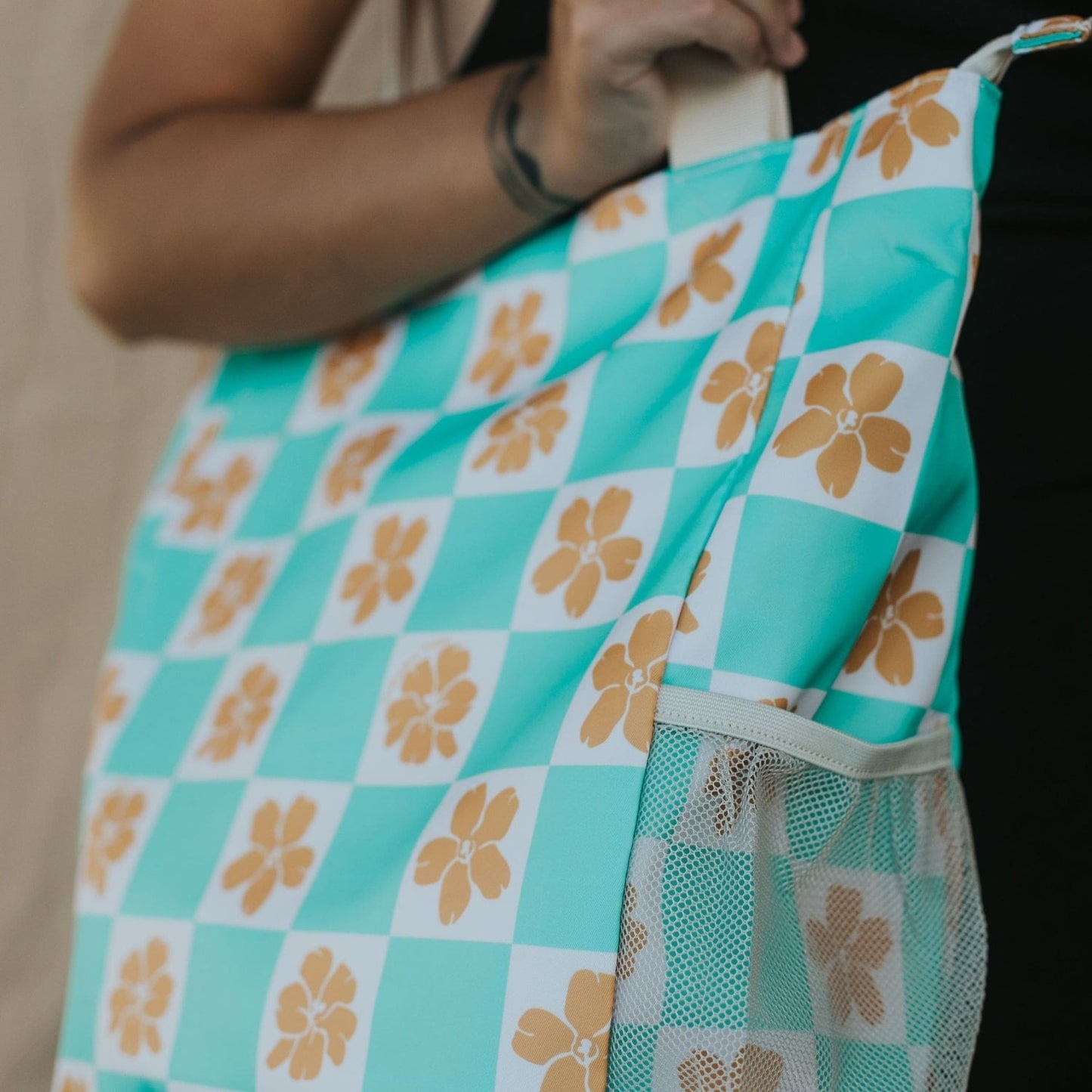 Holoholo Bag (Turquoise Checker)