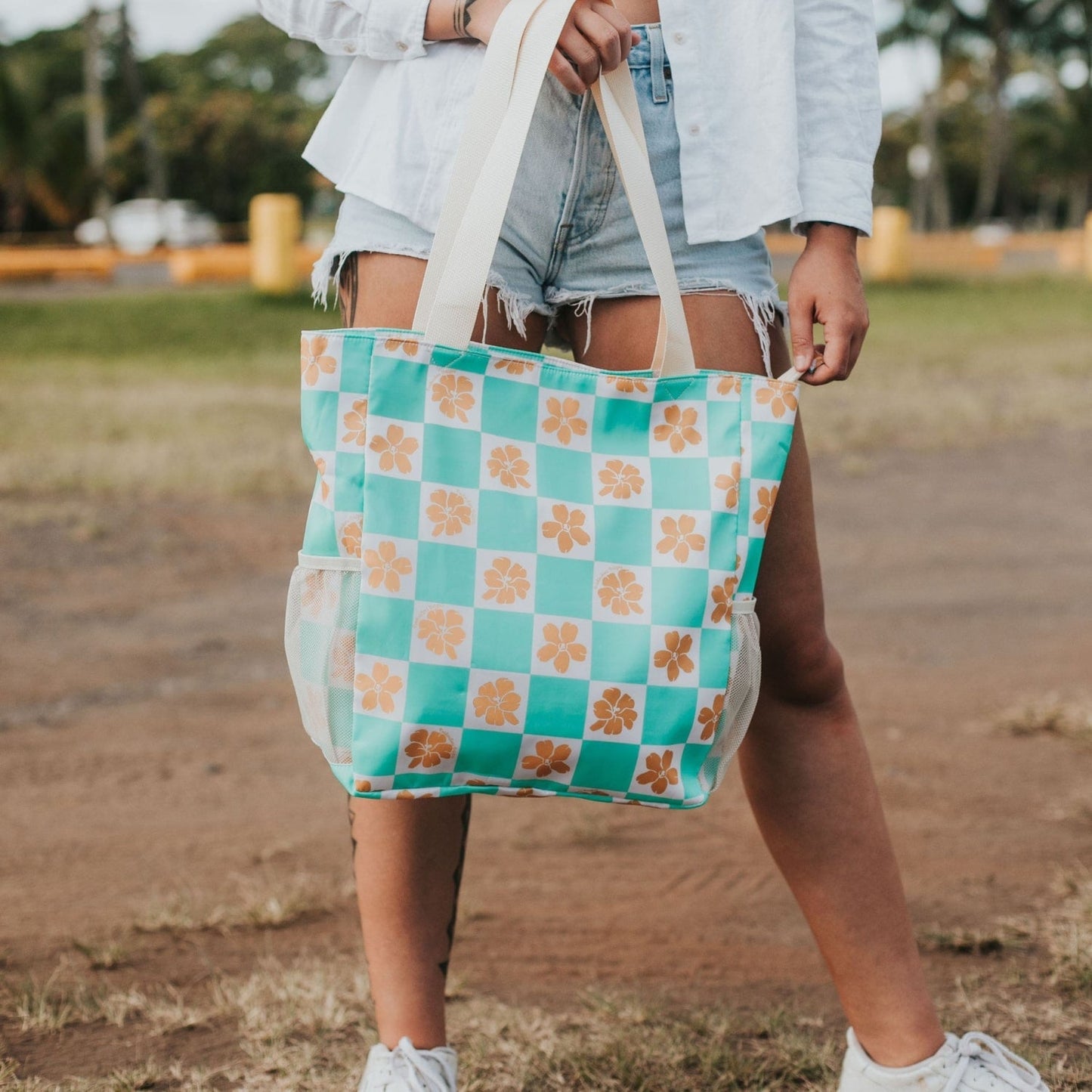 Holoholo Bag (Turquoise Checker)