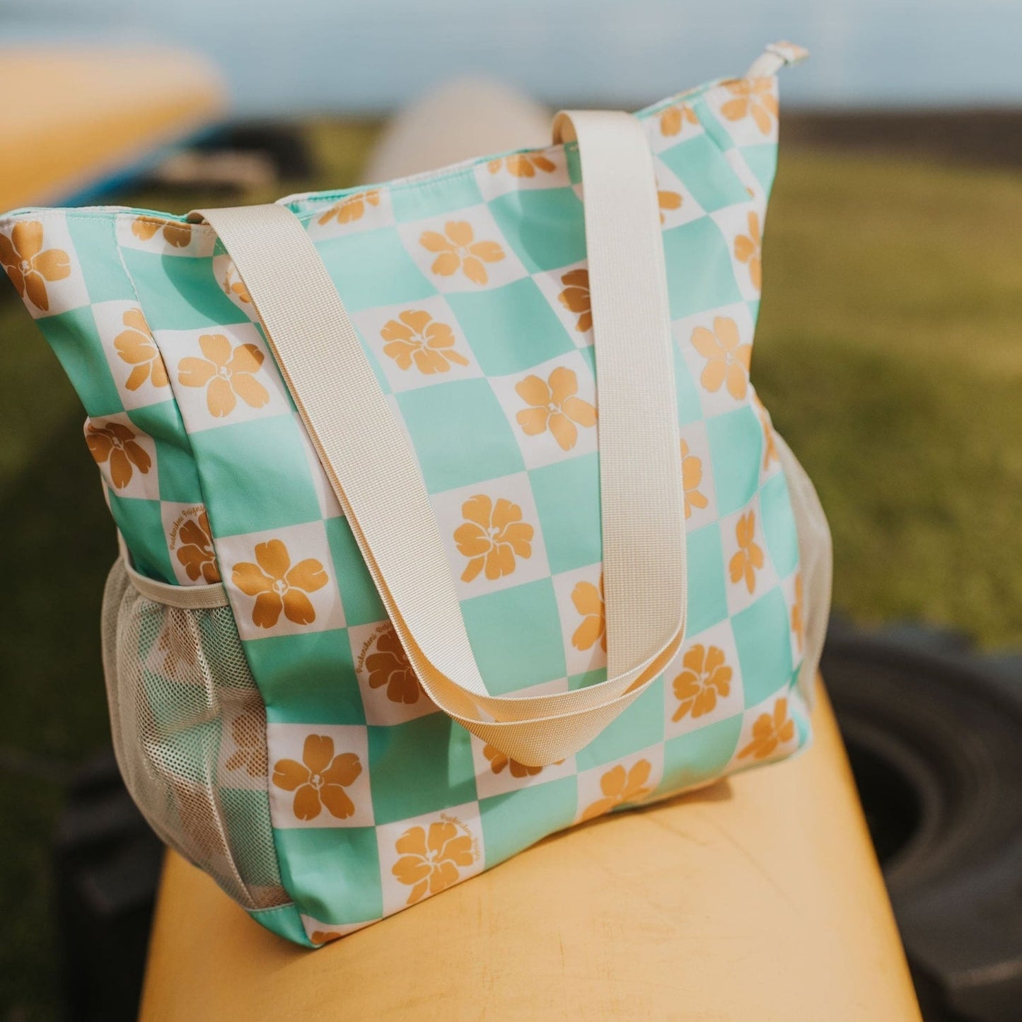 Holoholo Bag (Turquoise Checker)