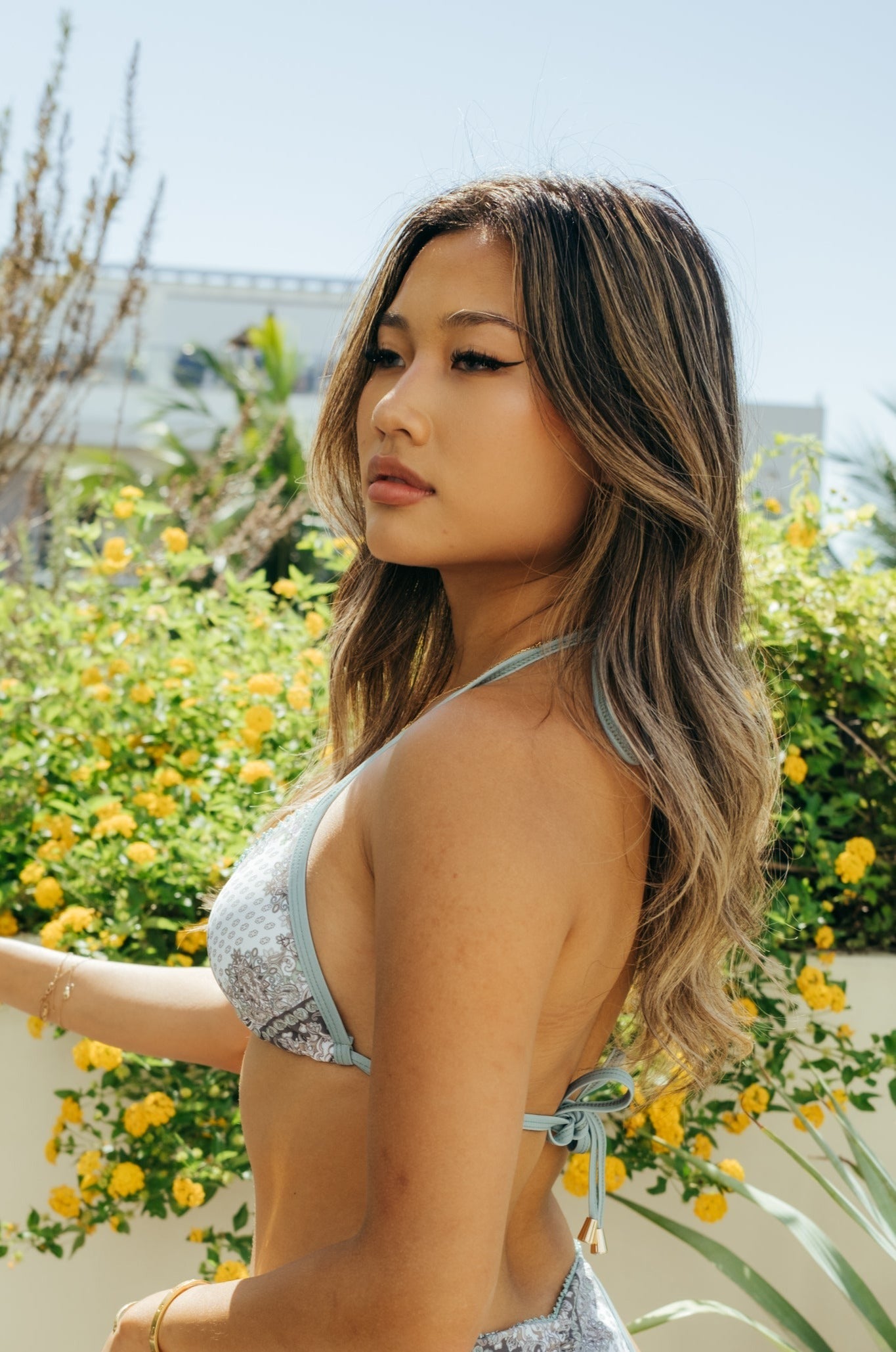 Darya in Mediterranean Print Top