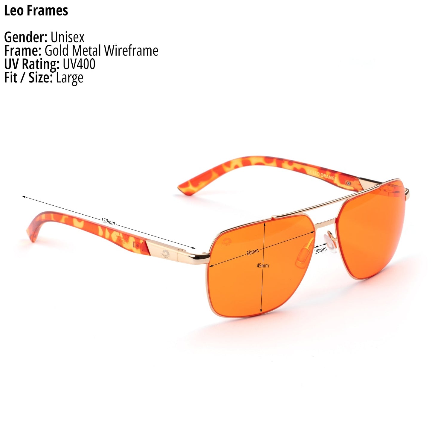 Orange - Leo Sunglasses