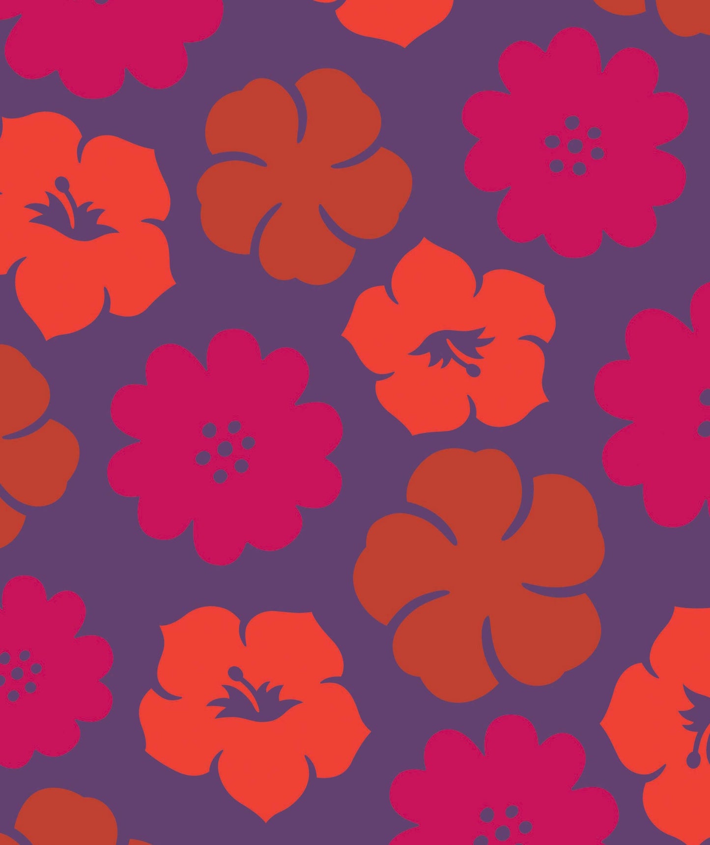 Aloalo Pareo Purple with Hawaiian Airlines