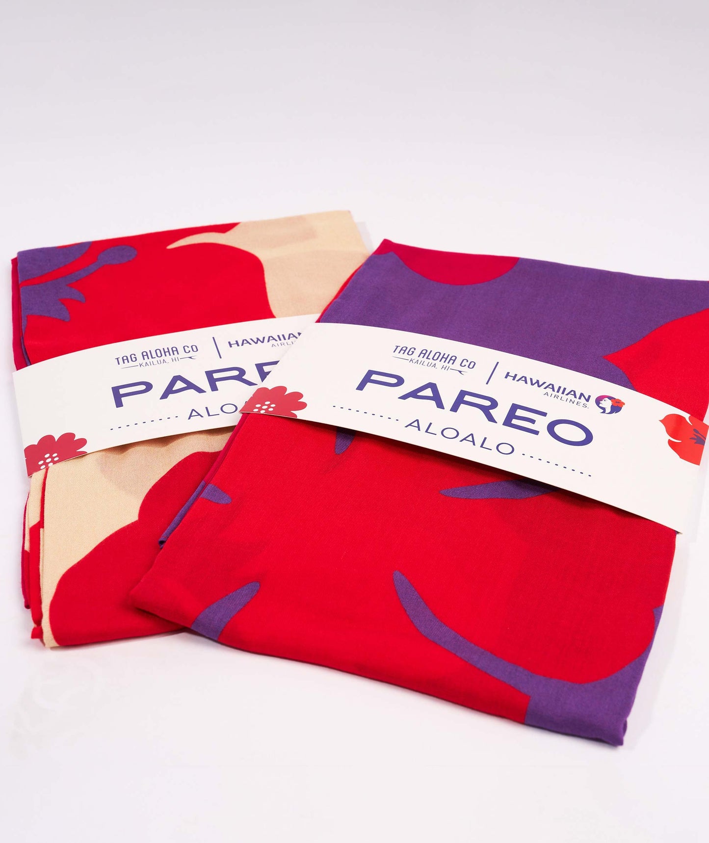 Aloalo Pareo Purple with Hawaiian Airlines