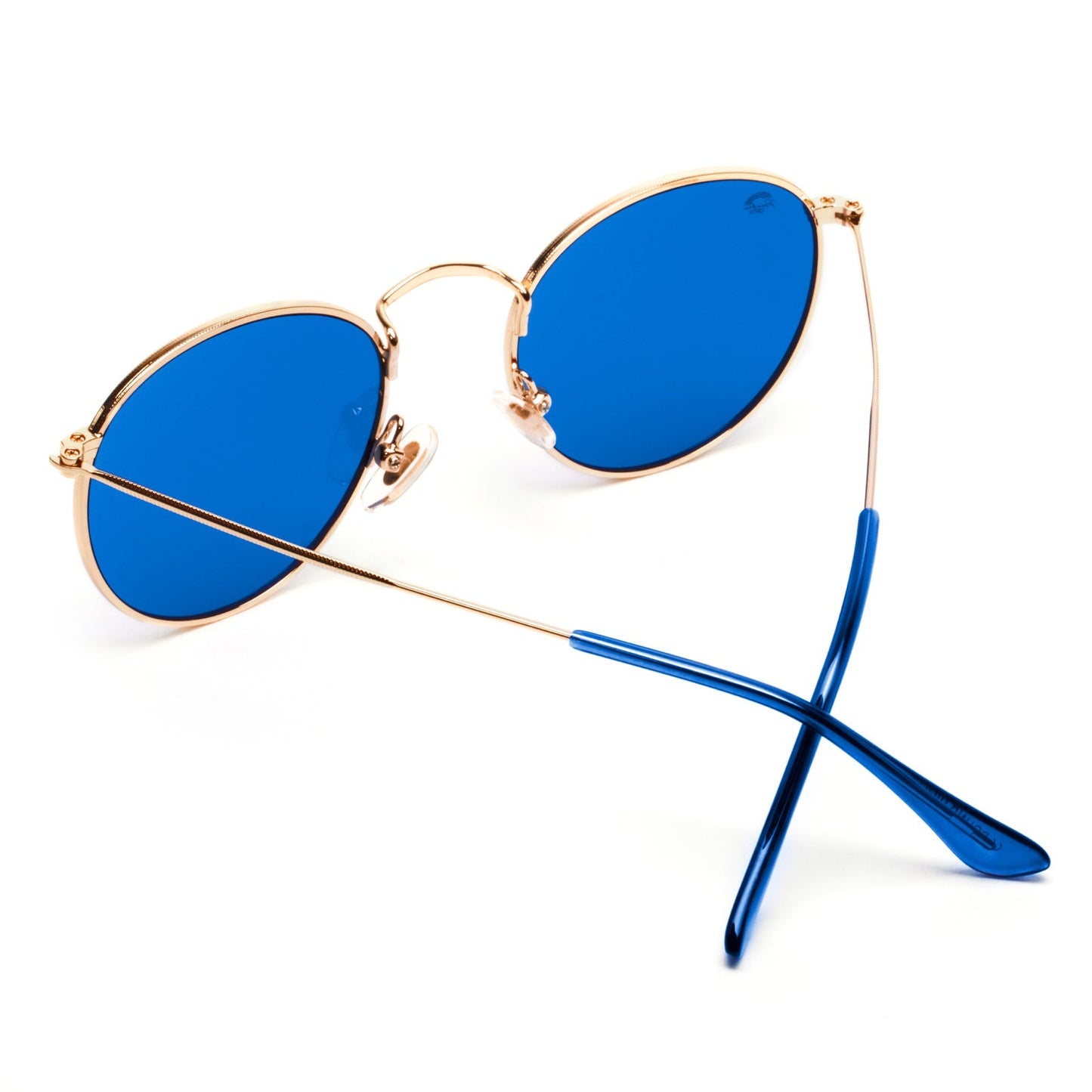 Blue - Round Sunglasses