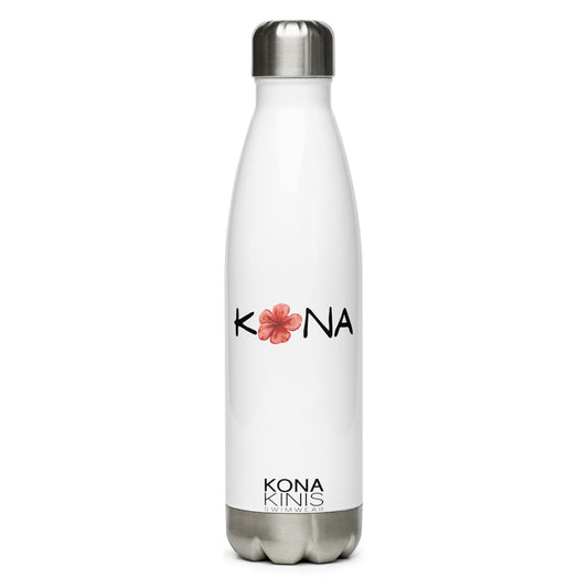 Stainless Steel Water Bottle - Kona Hibiscus