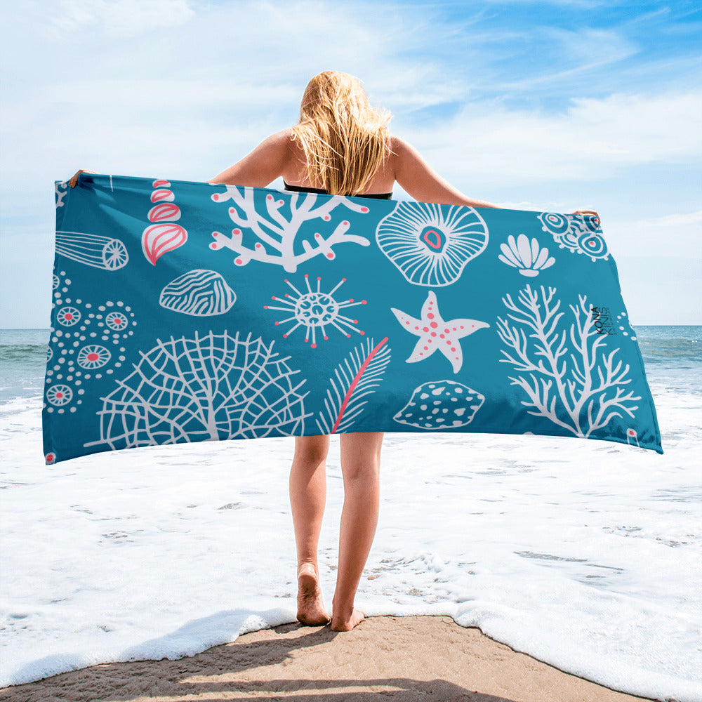 Kona Kinis Under the Sea Beach Towel