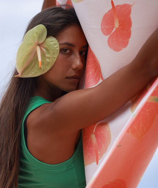 Beach Towel - Anthurium