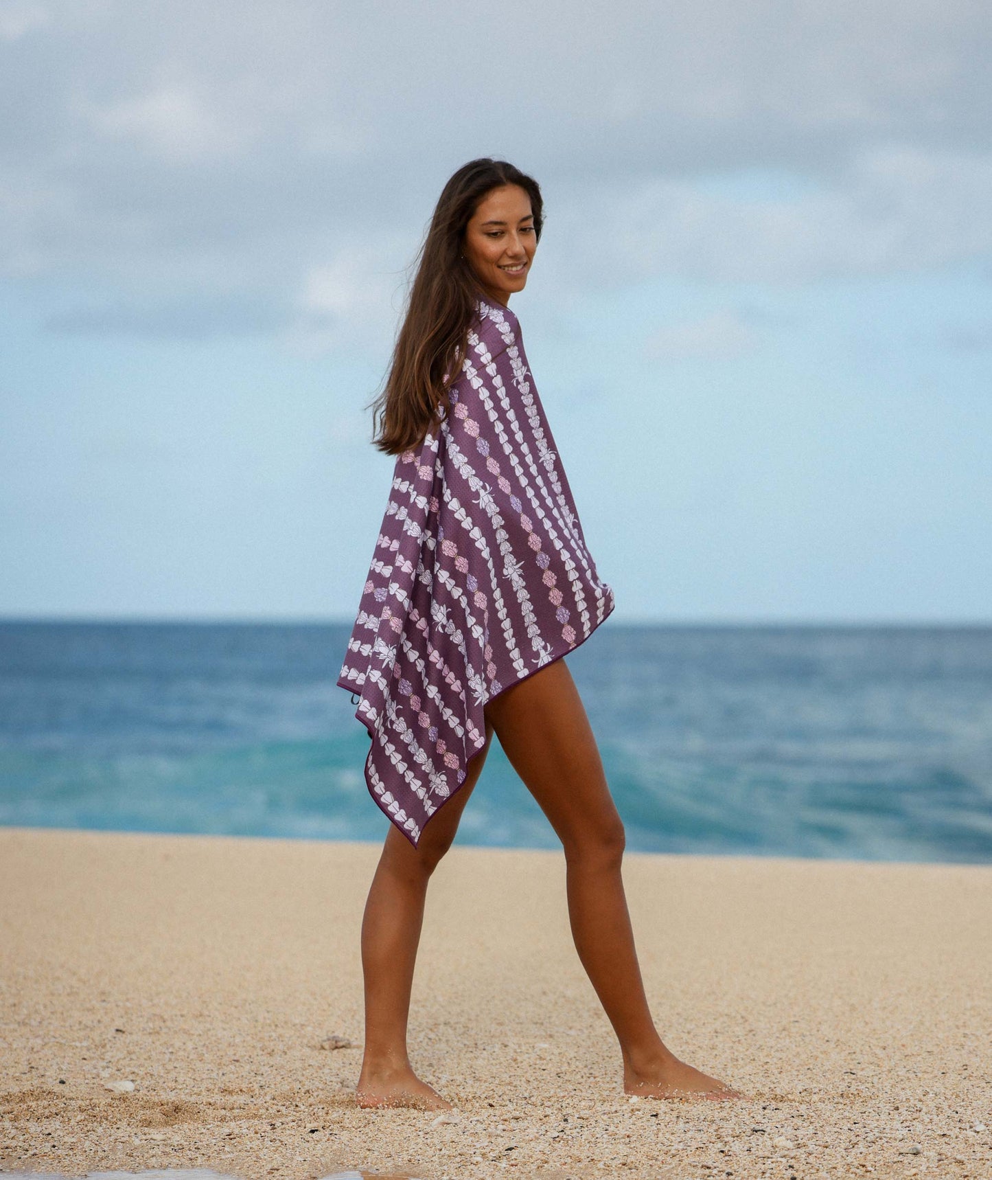 Beach Towel - Crown Flower