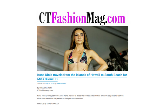 KONA KINIS Travels to South Beach Miami for Miss Bikini US