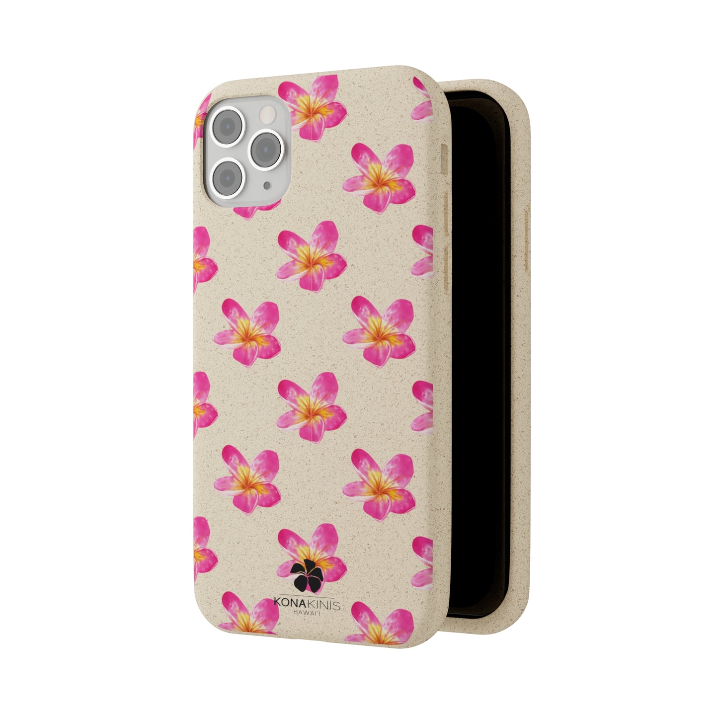 Biodegradable Cell Phone Case - Pink Plumeria
