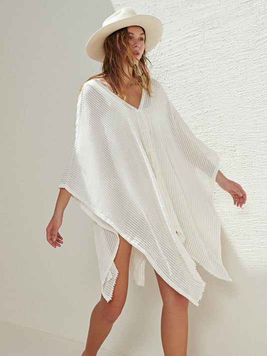 Ava Kimono - White Stripes