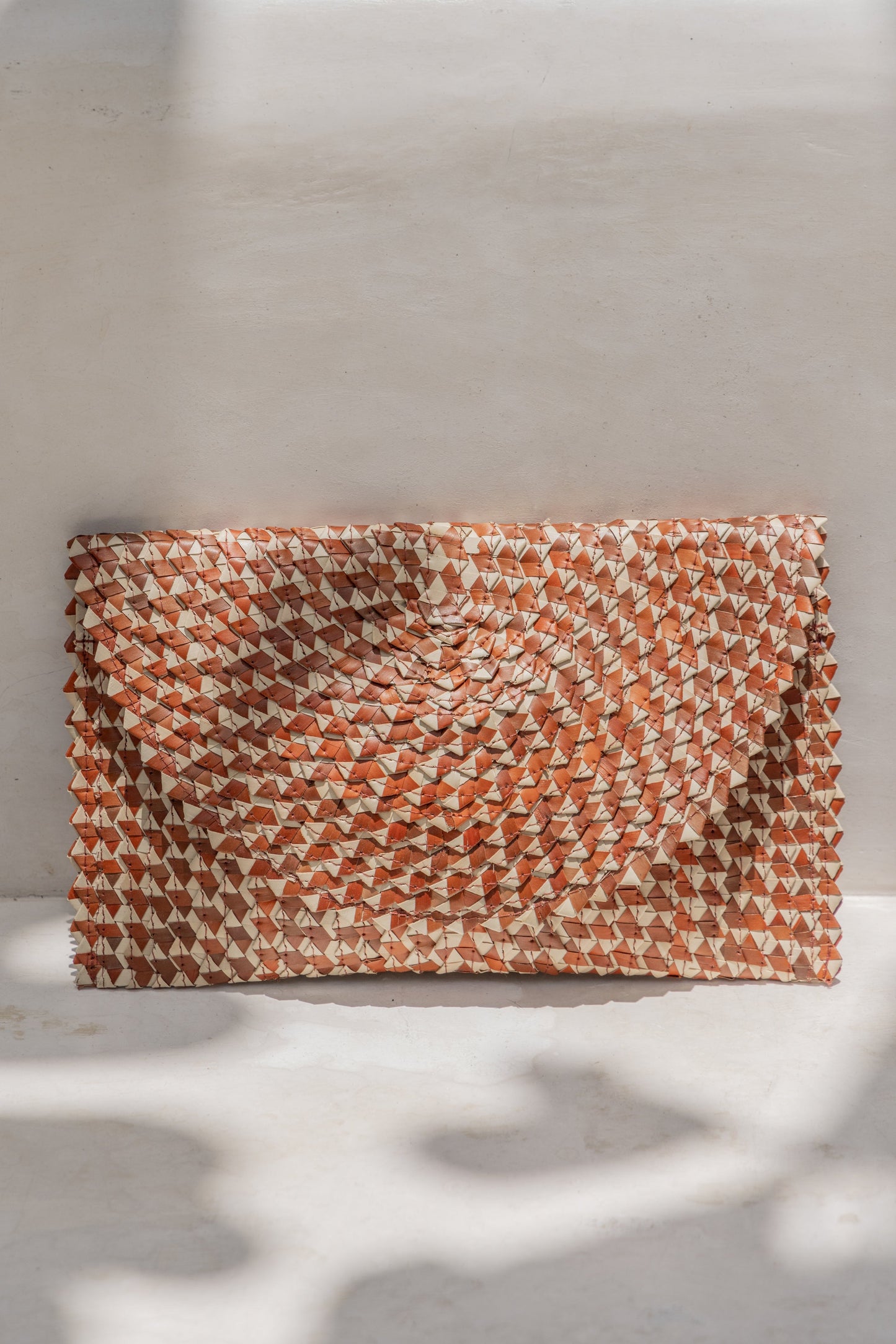 Ombre Rattan Clutch