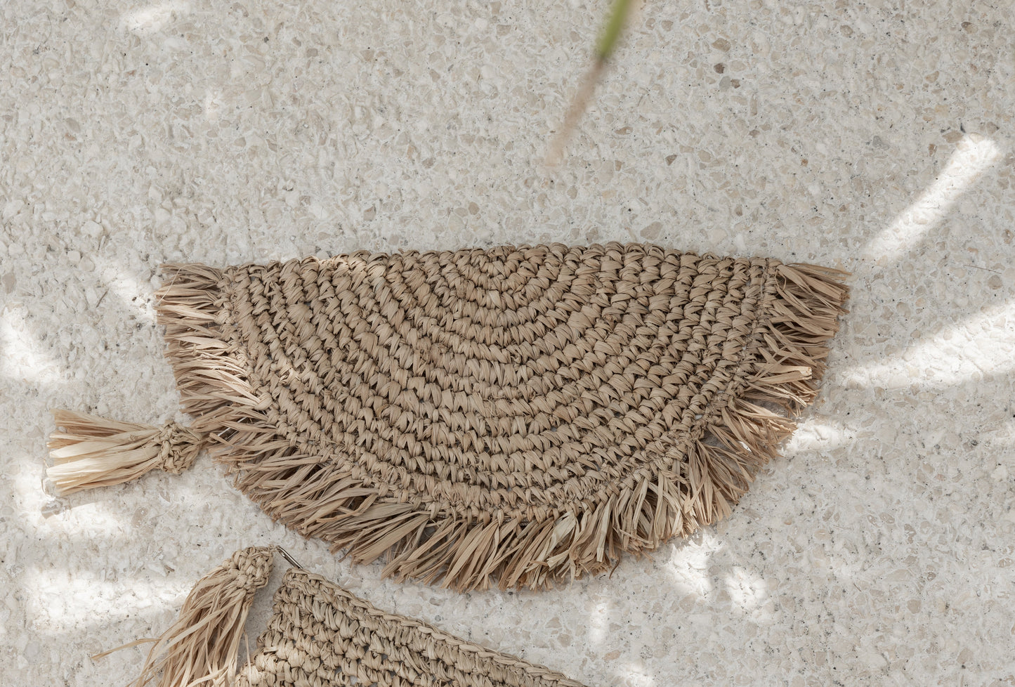 Seagrass Half Moon Clutch