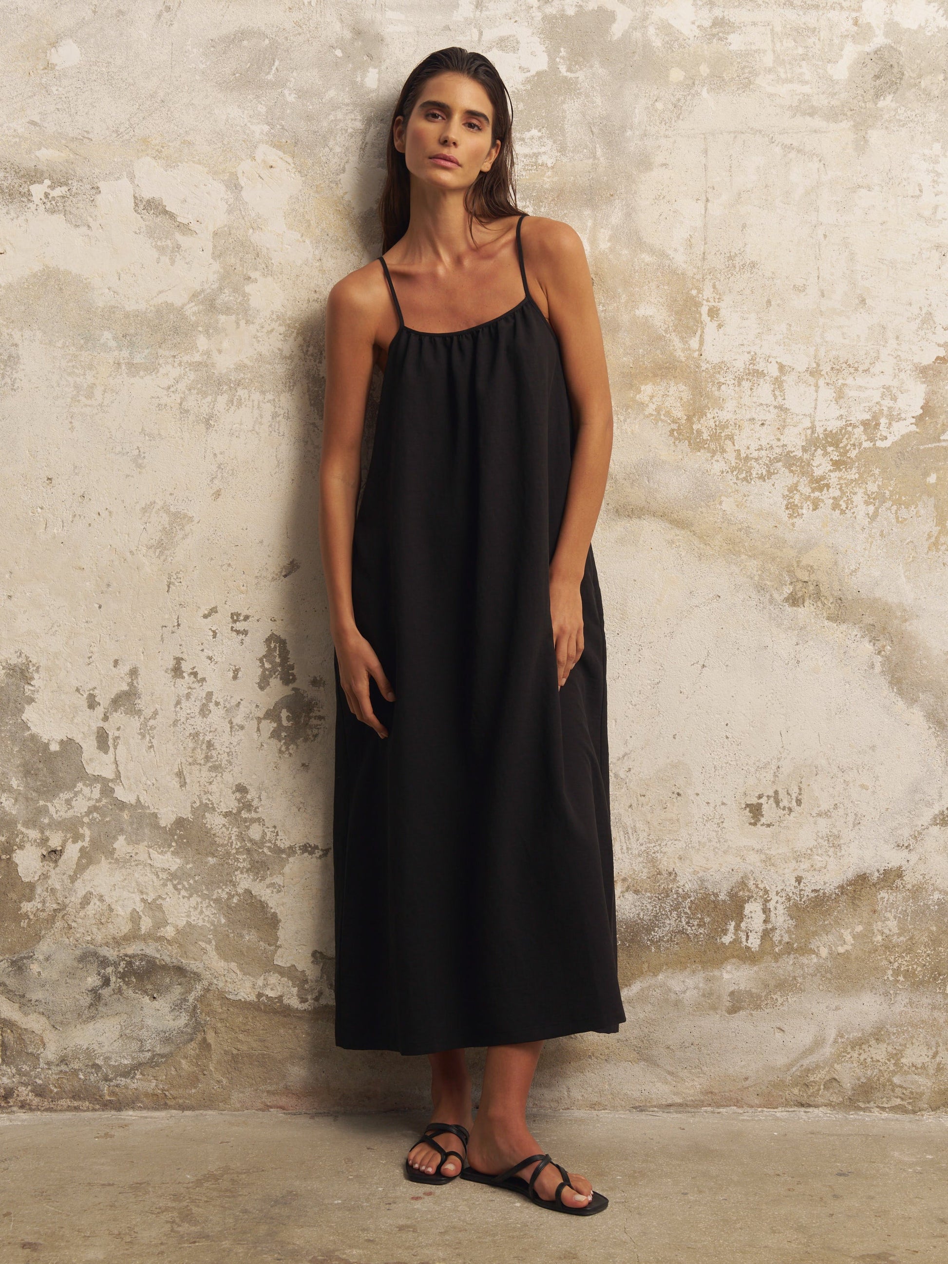 Bliss Flow Maxi Dress - Black Kona Kinis Bliss Flow Maxi Dress - Black Kona Kinis
