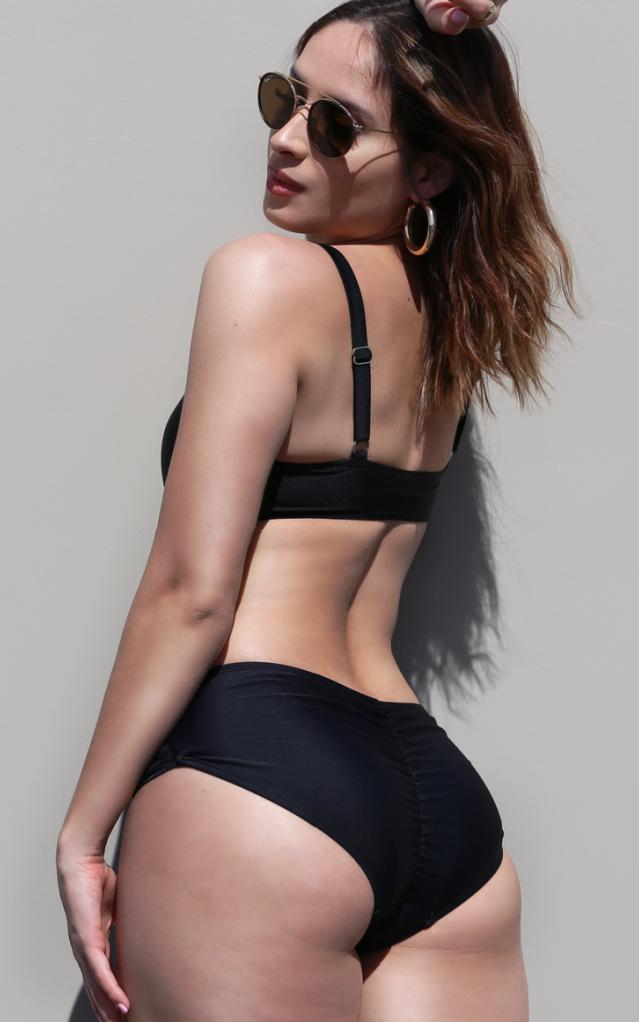 Capri Side Loop Double Rise Bikini Bottom