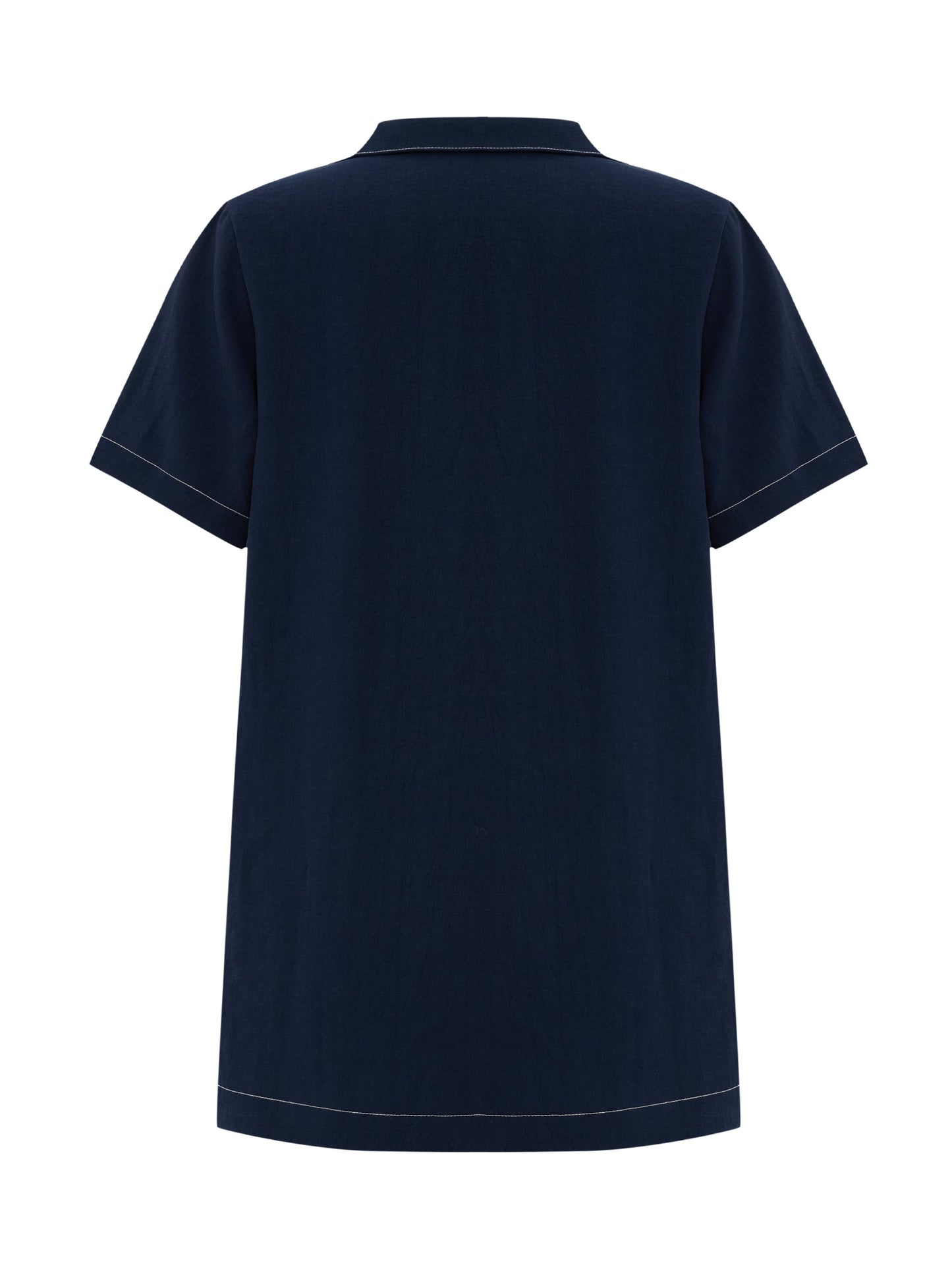 Mae Popover Mini Dress - Navy