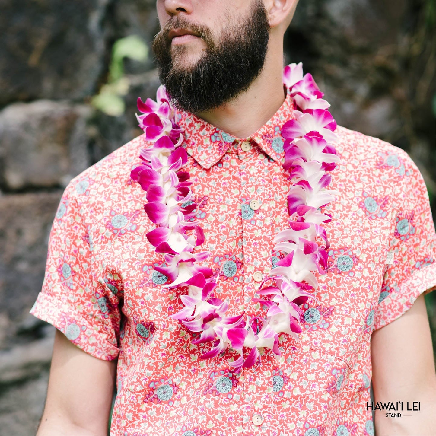 Classic Orchid Lei (Purple)