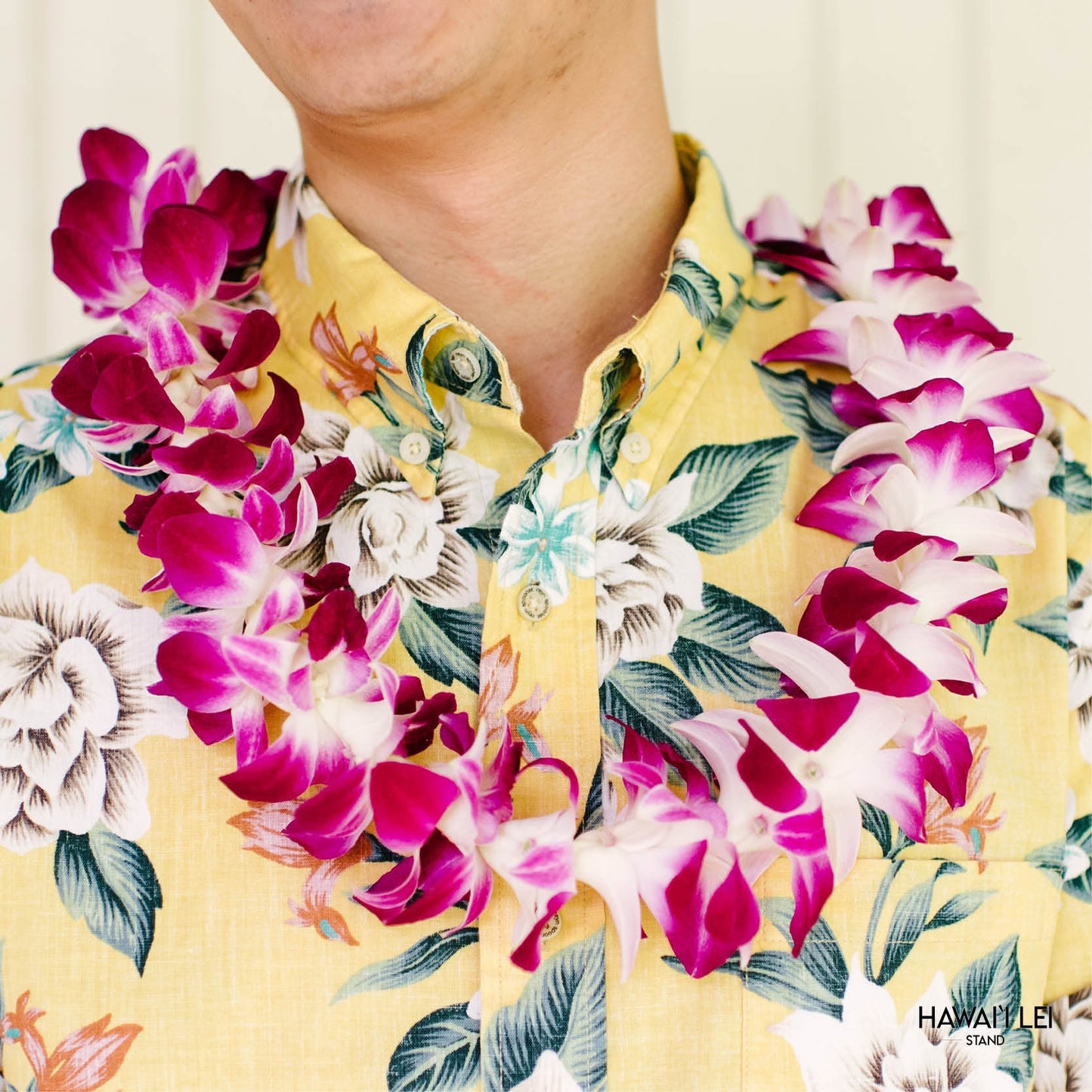 Classic Orchid Lei (Purple)