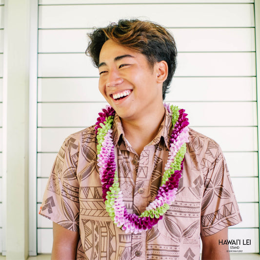 Spiral Orchid Lei (Multi-Color) (Color Varies)