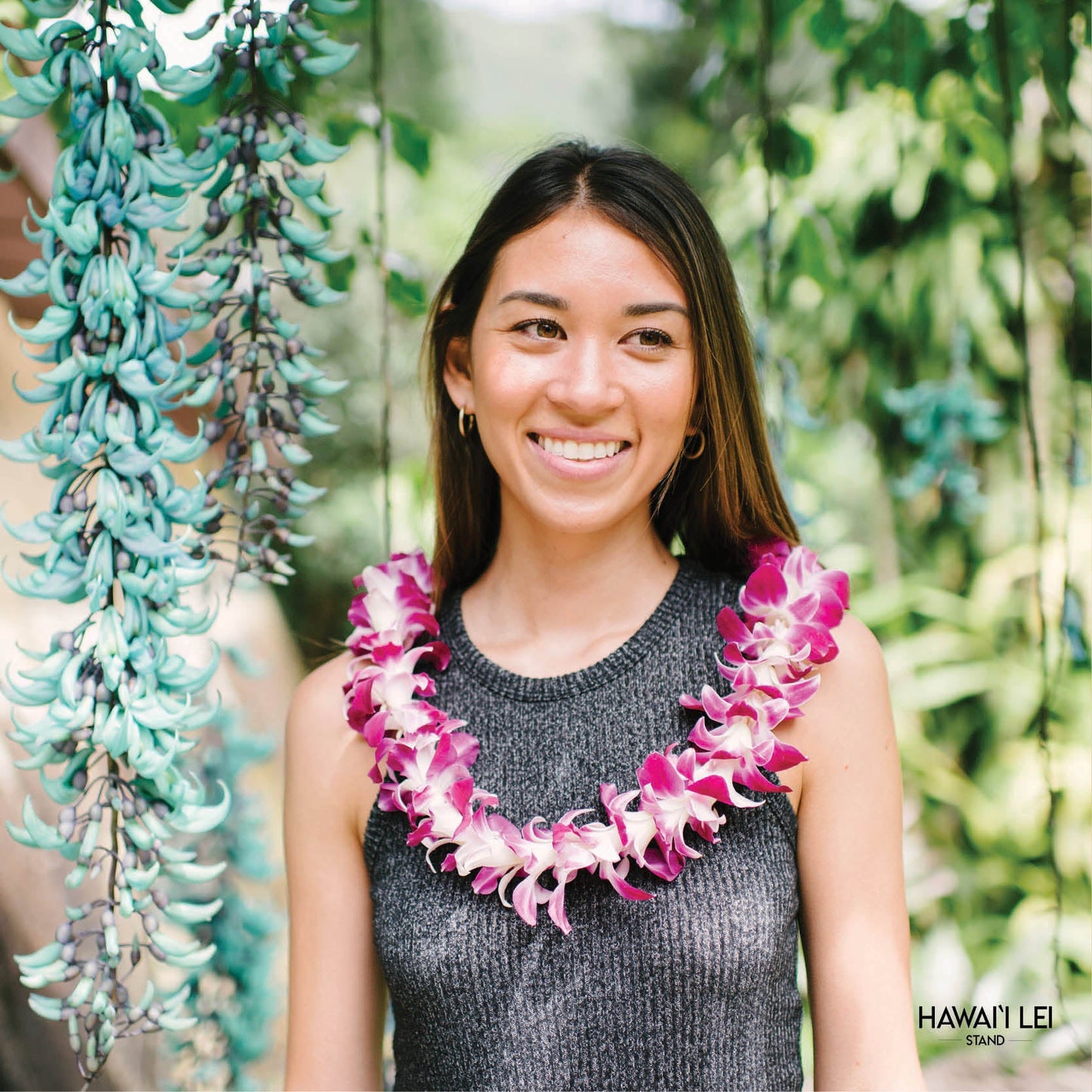 Classic Orchid Lei (Purple)