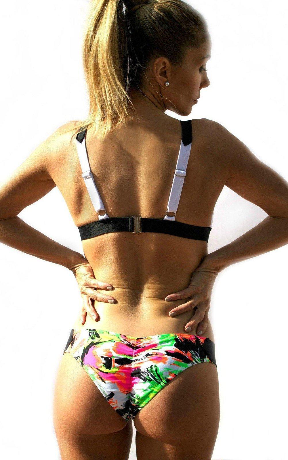 Havana Ruched Bikini Bottom w/ Neoprene