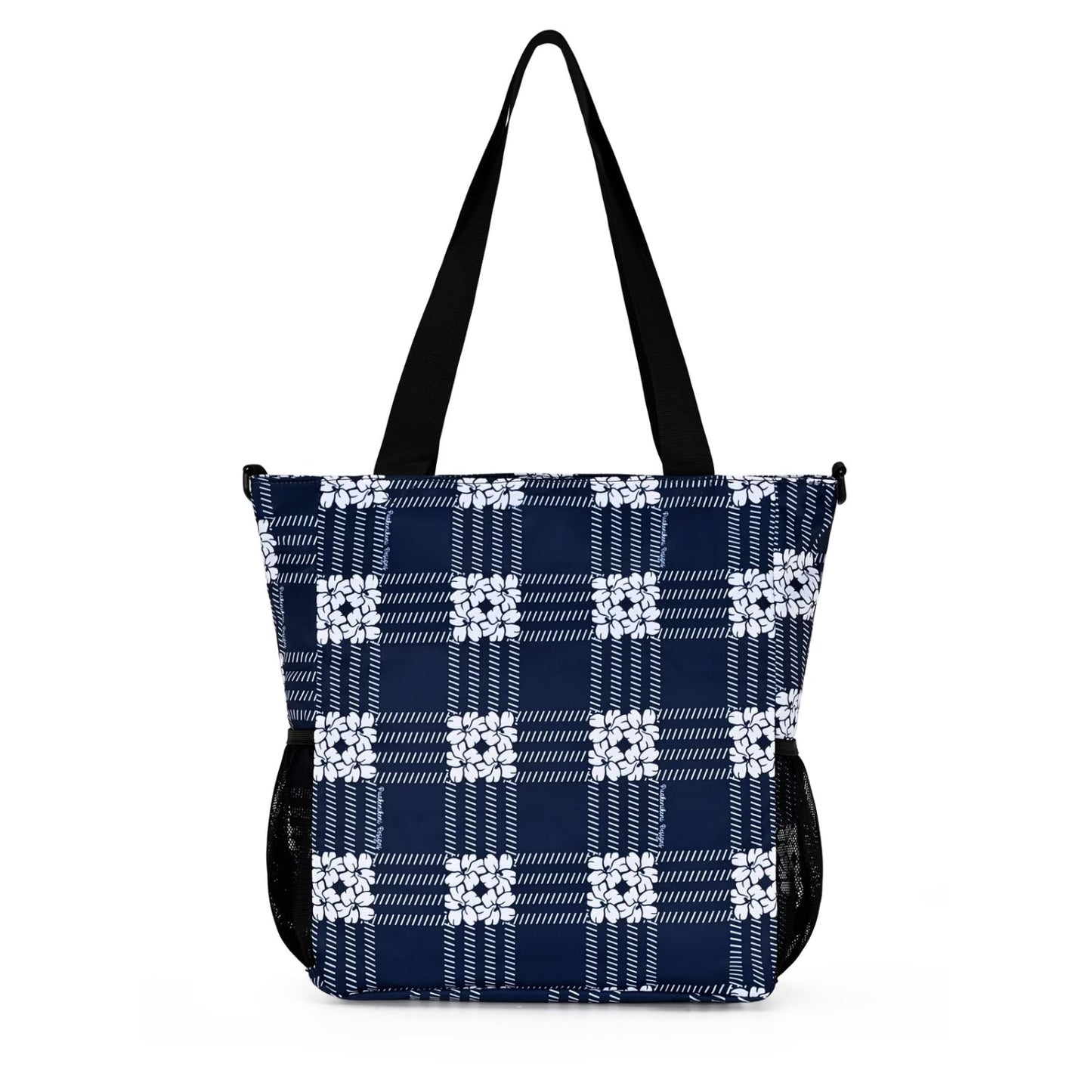 Holoholo Bag with Crossbody Strap (Puakenikeni Palaka Blue)