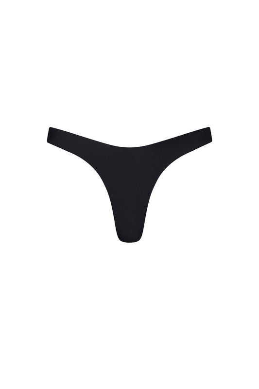 Malibu High Cut Bikini Bottom Black