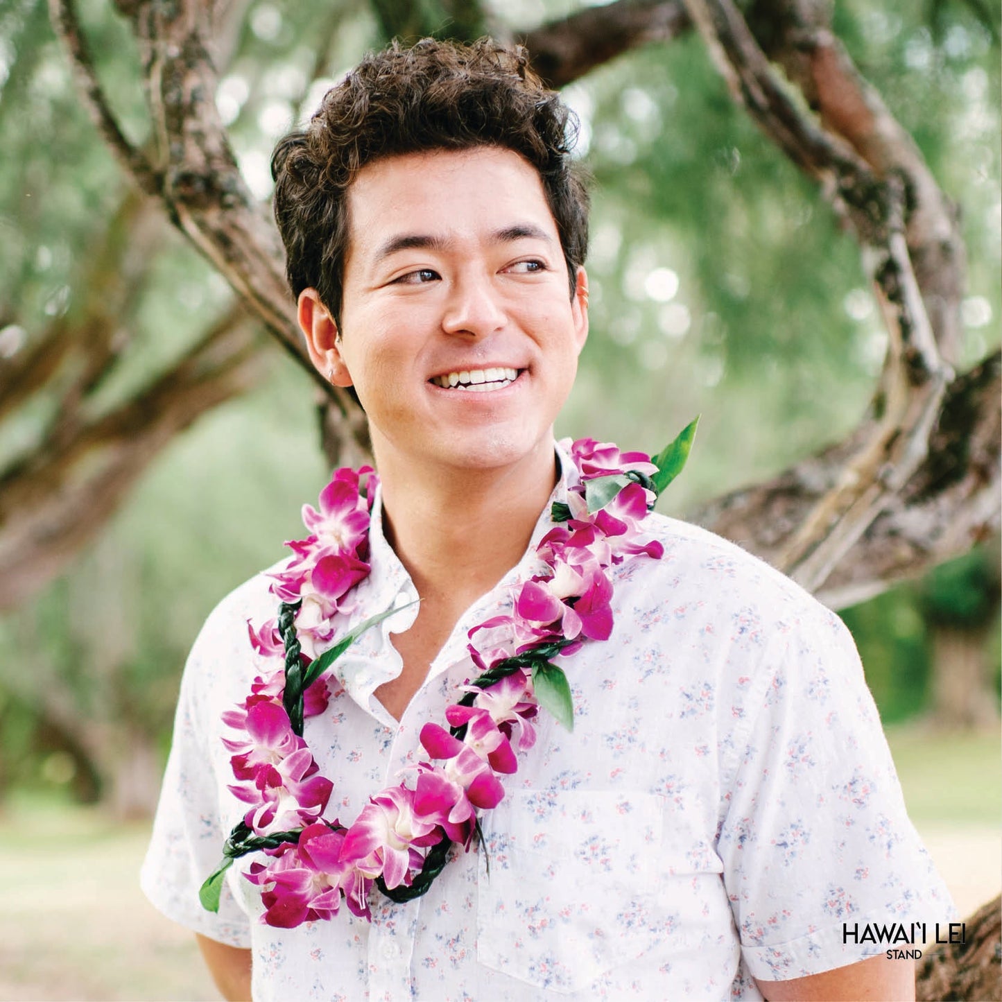 Classic Orchid Lei (Purple)