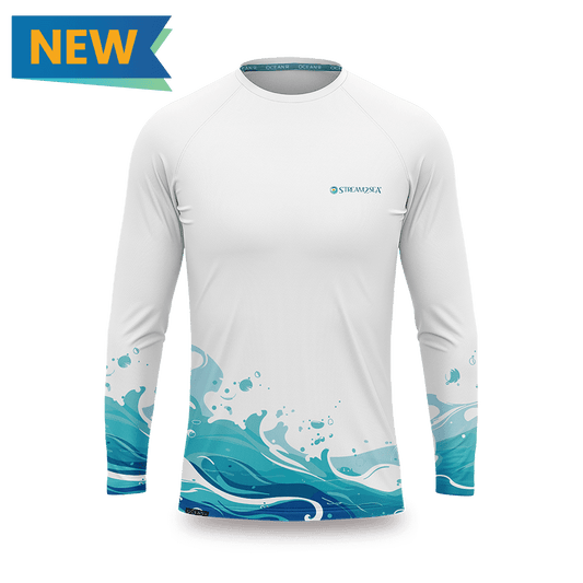 Rash Guard Waves Unisex (White)