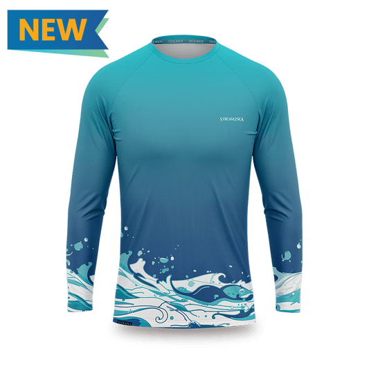 Rash Guard Waves Unisex (Blue)
