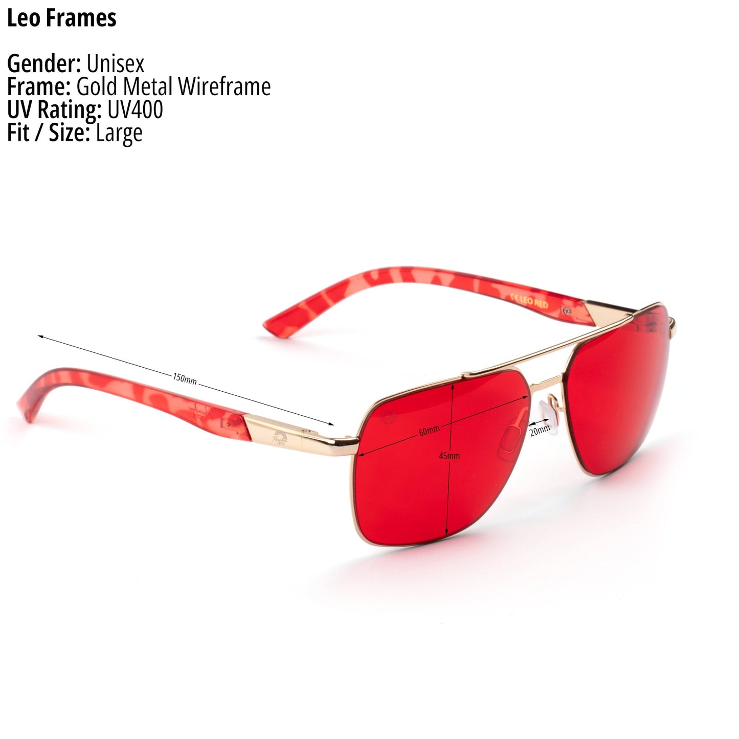 Red - Leo Sunglasses