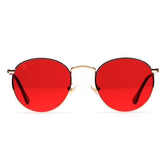 Red - Round Sunglasses