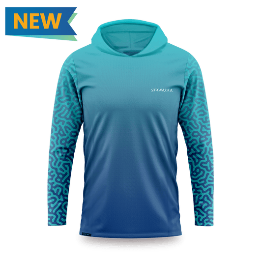 Hooded Tec Tee Unisex (Blue)
