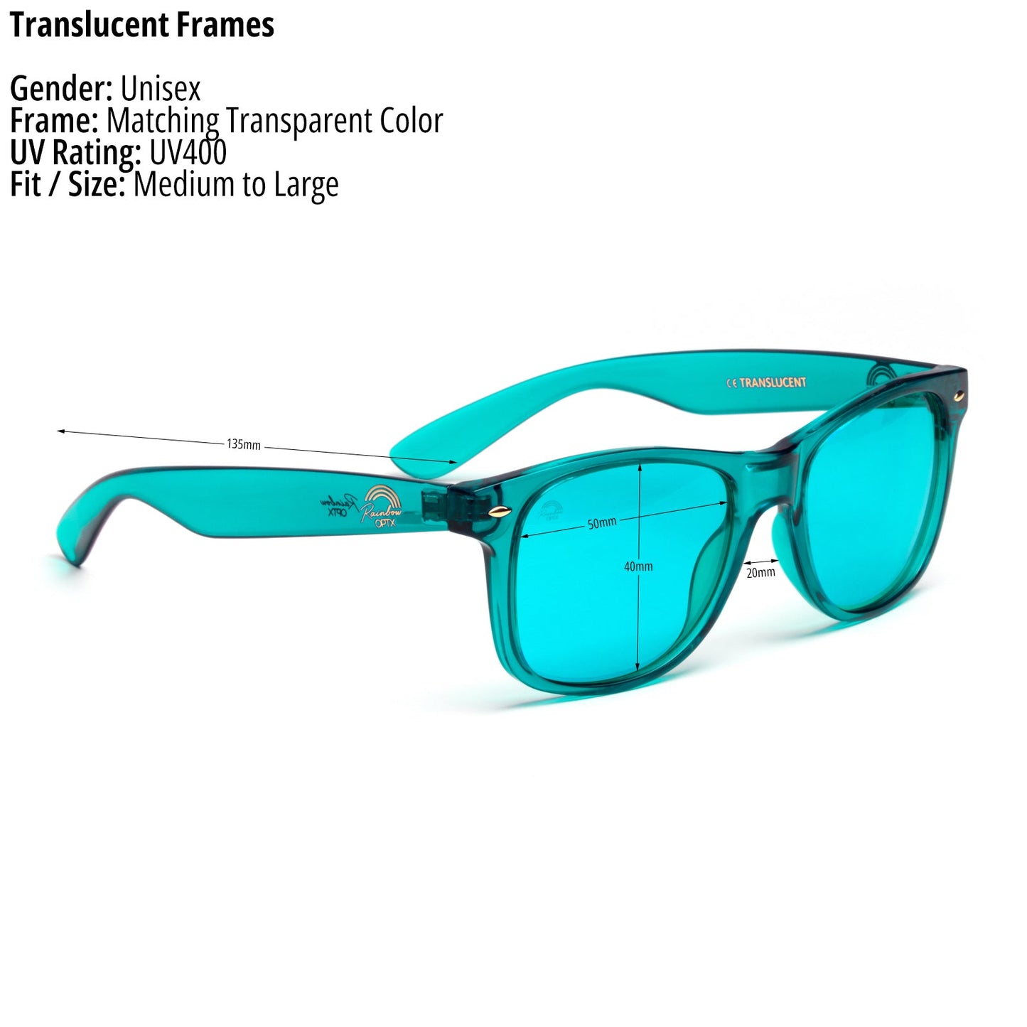 Aqua - Translucent Sunglasses
