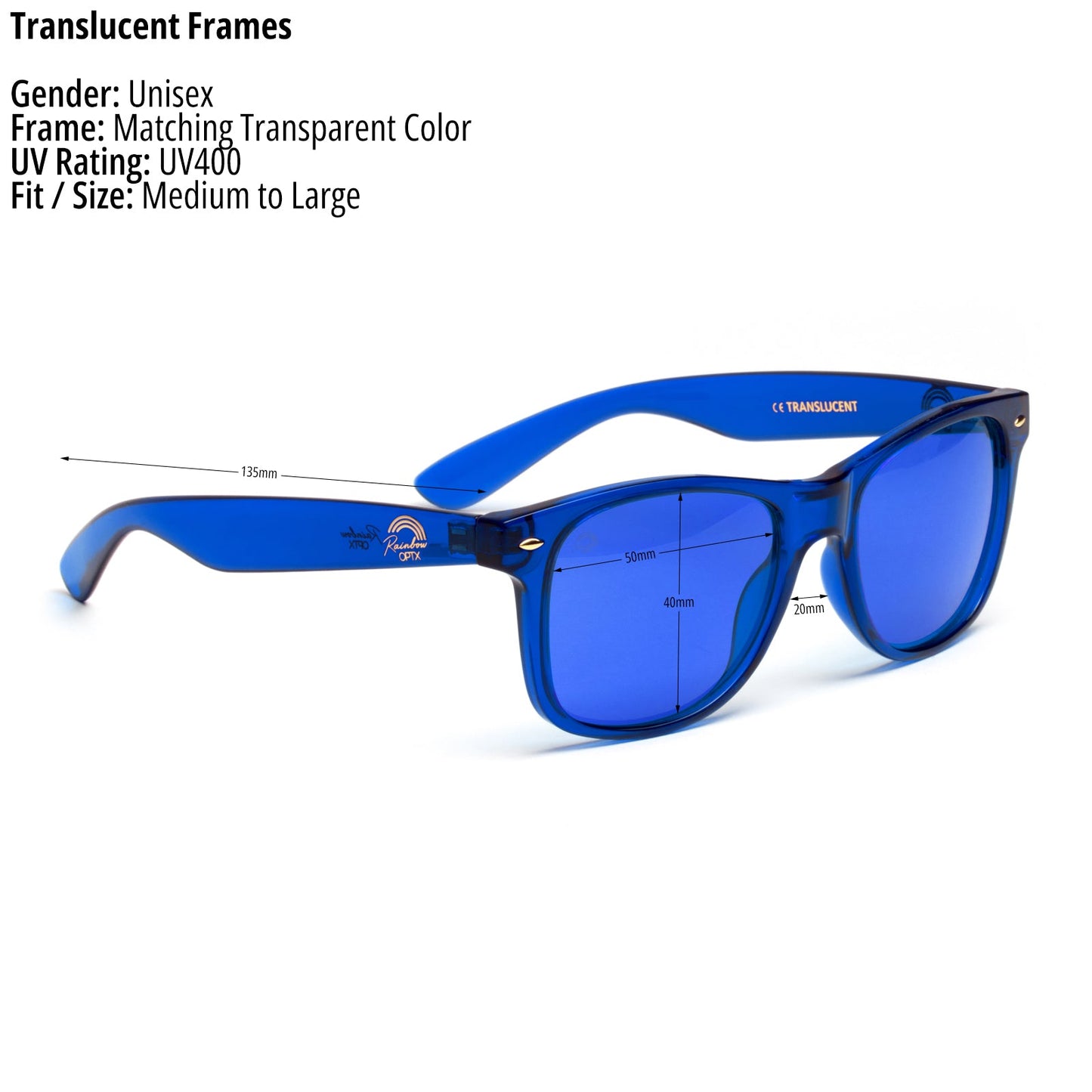 Blue - Translucent Sunglasses
