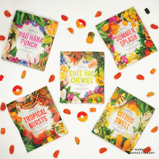 Hawaii Confectionery - Tropical Fruit Gummies Sampler