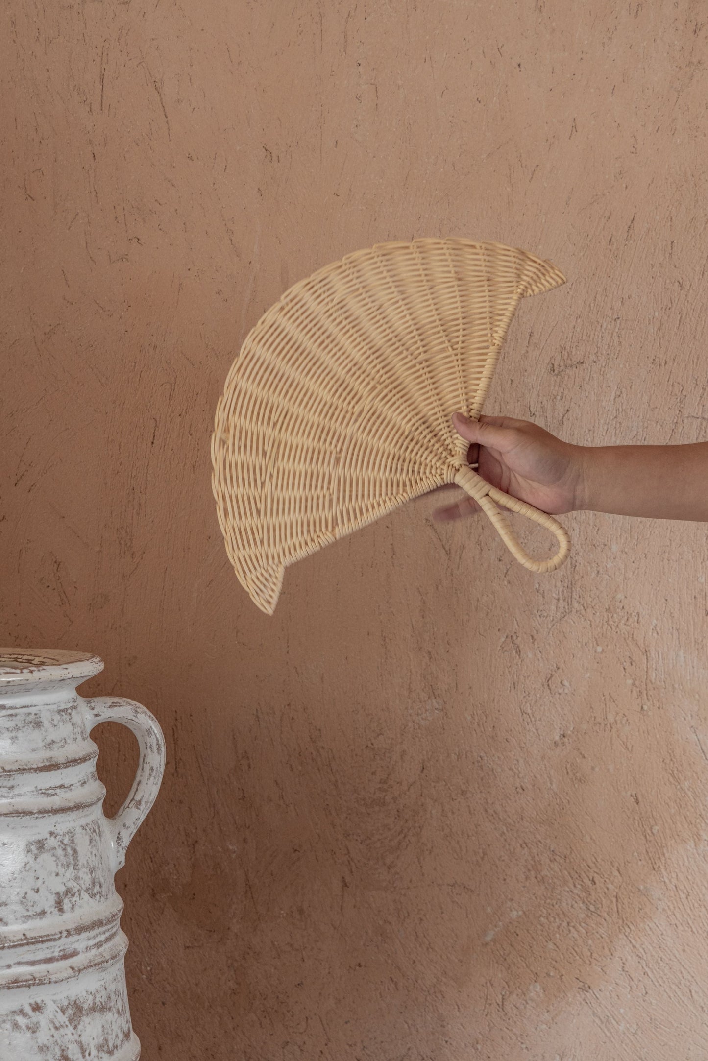 Rattan Woven Fan