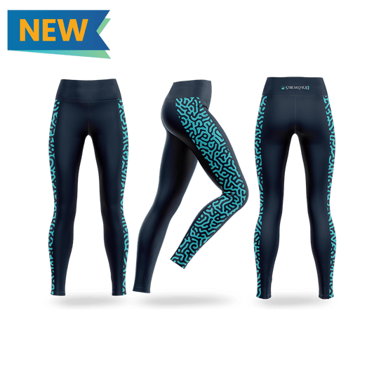 Yoga Stretch Leggings - Brain Coral