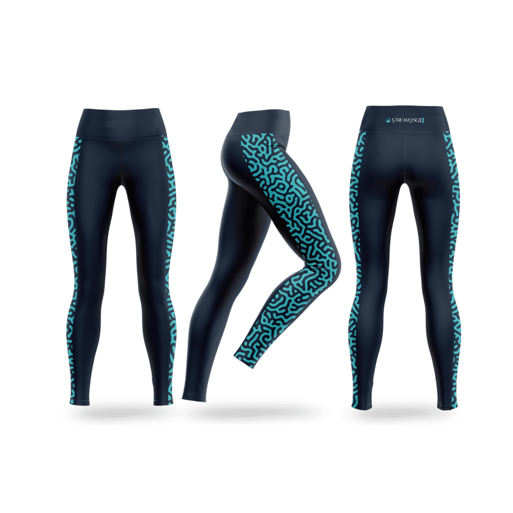 Yoga Stretch Leggings - Brain Coral