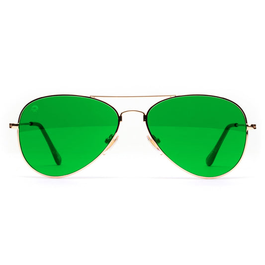 Green - Aviator Sunglasses