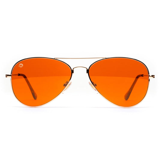 Orange - Aviator Sunglasses