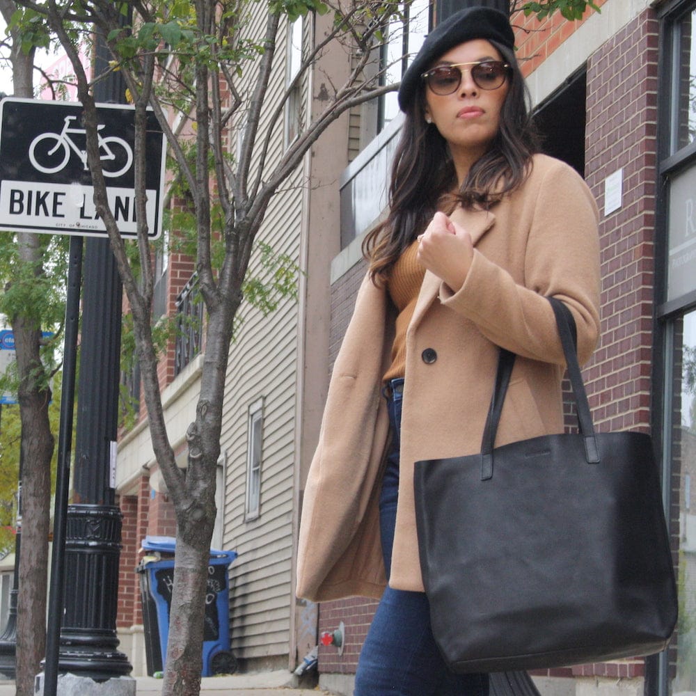 Day Tote Leather Black