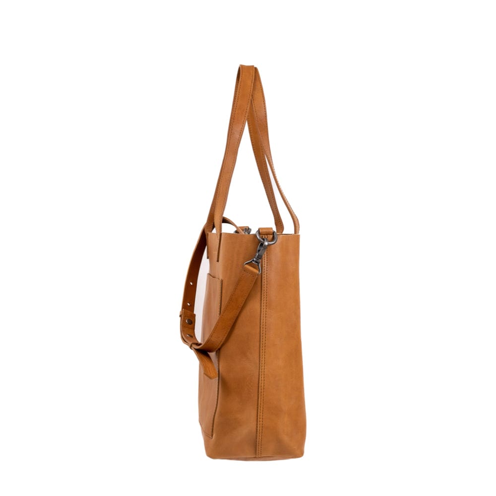 Day Tote Leather Medium Camel