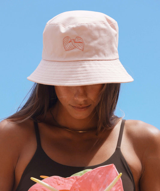 Reversible Bucket Hat - Anthurium